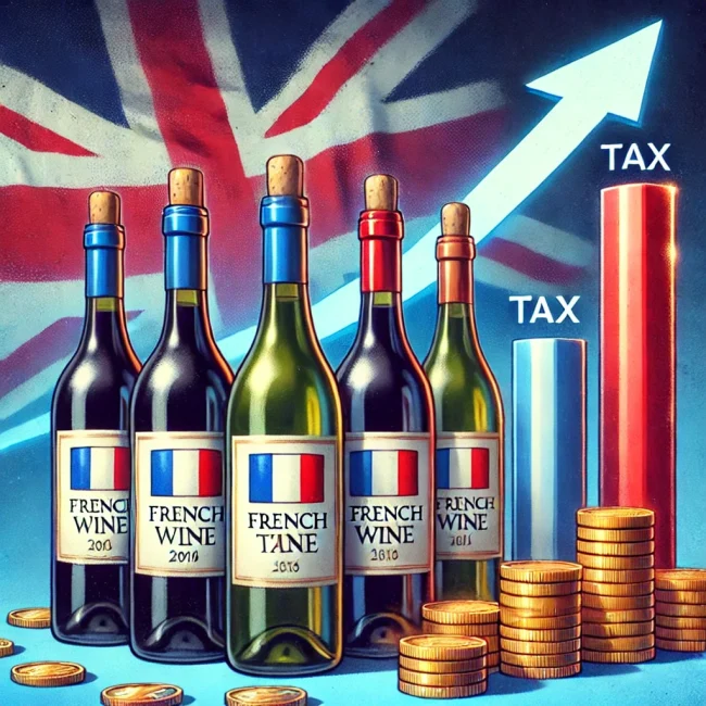 l'impact de la nouvelle fiscalité sur les vins au Royaume-Uni