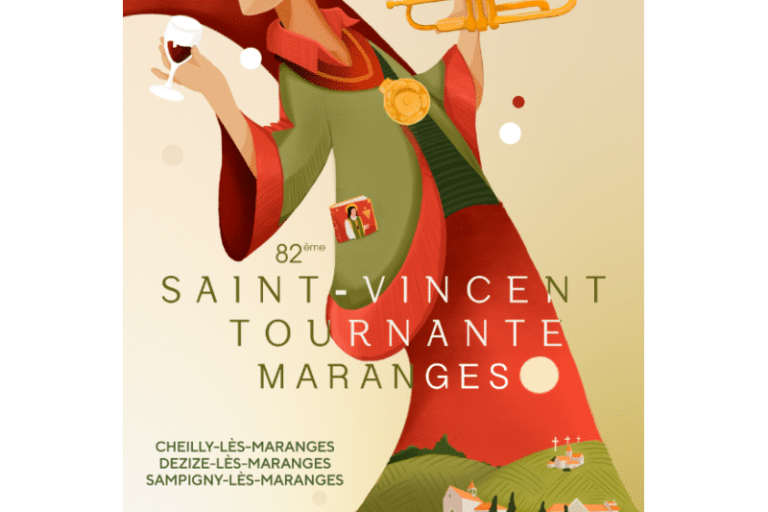 Affiche de la Saint Vincent Tournante 2026 à Maranges