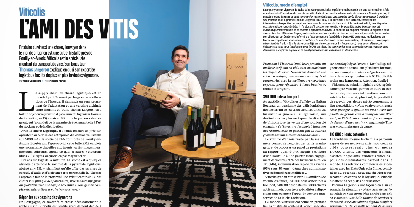 DBM – Viticolis Article dans Dijon Beaune Magazine de Thomas Largeron sur Viticolis